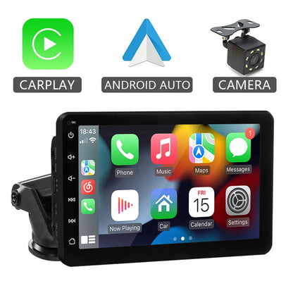 Écran Auto Portable 7” – CarPlay & Android Auto Sans Fil, Installation Facile